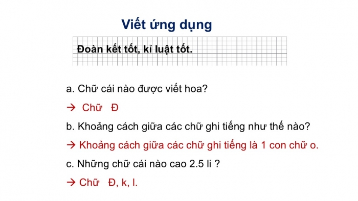 Giáo án điện tử Tiếng Việt 2 cánh diều Bài 6: Chữ hoa Đ