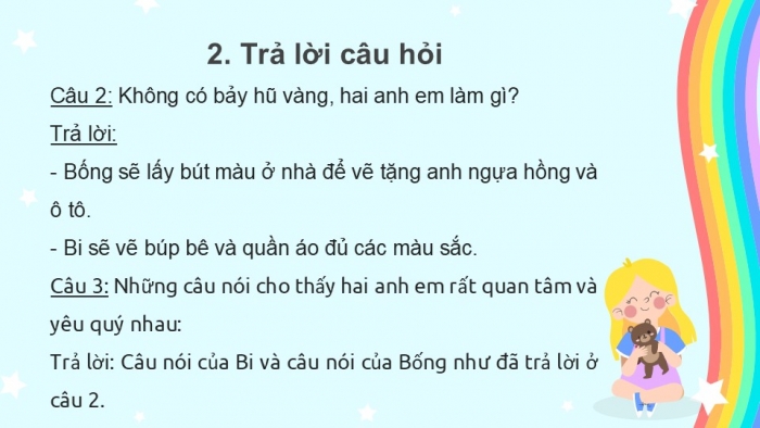 Giáo án điện tử tiếng Việt 2 kết nối Bài 3: Niềm vui của Bi và Bống