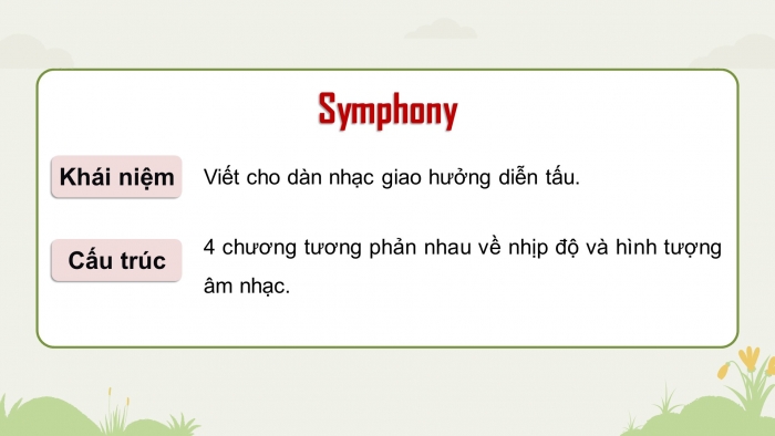 Giáo án điện tử Âm nhạc 9 chân trời Bài 8: Thường thức âm nhạc Một số thể loại nhạc đàn, Nghe nhạc Tình yêu của biển