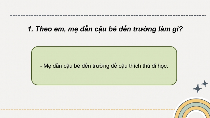 Giáo án điện tử Tiếng Việt 2 cánh diều Bài 10: Đến trường