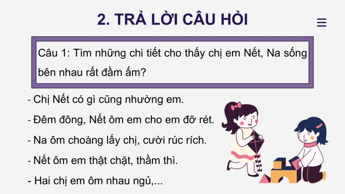 Giáo án điện tử tiếng Việt 2 kết nối Bài 25: Sự tích hoa tỉ muội