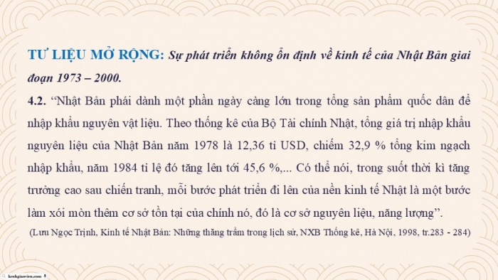 Giáo án điện tử chuyên đề Lịch sử 12 kết nối CĐ 2 Phần 2: Nhật Bản từ năm 1973 đến nay