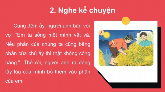 Giáo án điện tử tiếng Việt 2 kết nối Bài 25: Kể chuyện Hai anh em