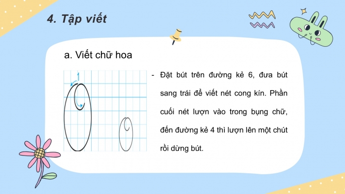 Giáo án điện tử Tiếng Việt 2 cánh diều Bài 16: Nghe – viết Bé Hoa, Chữ hoa O