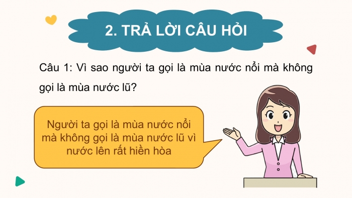 Giáo án điện tử Tiếng Việt 2 kết nối Bài 2: Mùa nước nổi