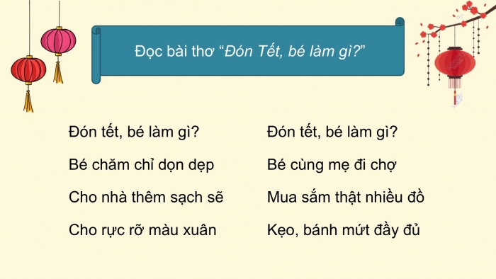 Giáo án điện tử Tiếng Việt 2 kết nối Bài 4: Viết thiệp chúc Tết, Đọc mở rộng