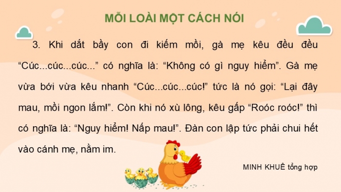 Giáo án điện tử Tiếng Việt 2 cánh diều Bài 19: Đọc sách báo viết về vật nuôi