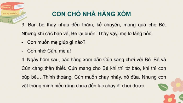 Giáo án điện tử Tiếng Việt 2 cánh diều Bài 20: Con chó nhà hàng xóm