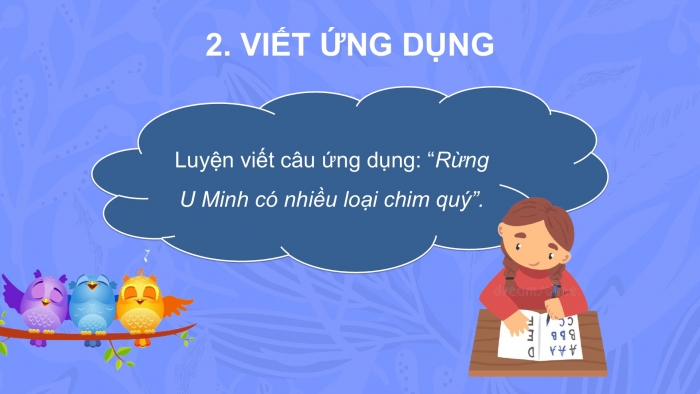 Giáo án điện tử Tiếng Việt 2 kết nối Bài 9: Chữ hoa U Ư