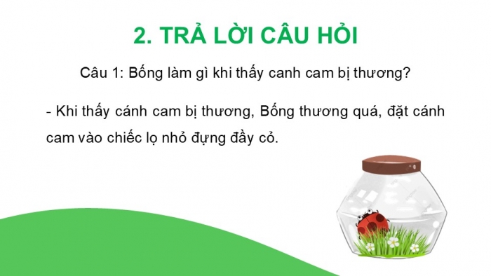 Giáo án điện tử Tiếng Việt 2 kết nối Bài 16: Tạm biệt cánh cam