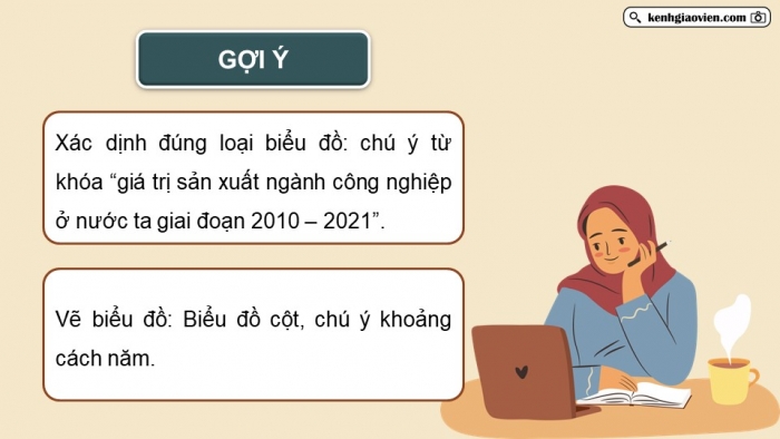 Giáo án điện tử Địa lí 12 chân trời Bài 19: Thực hành Vẽ biểu đồ, nhận xét và giải thích tình hình phát triển ngành công nghiệp