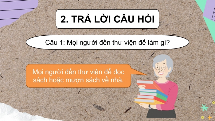 Giáo án điện tử Tiếng Việt 2 kết nối Bài 18: Thư viện biết đi