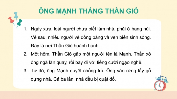 Giáo án điện tử Tiếng Việt 2 cánh diều Bài 29: Ông Mạnh thắng Thần Gió