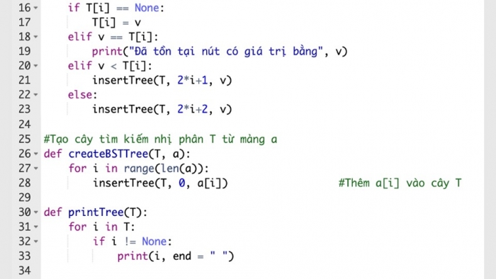 Giáo án điện tử chuyên đề Khoa học máy tính 12 chân trời Bài 2.4: Thực hành cây tìm kiếm nhị phân