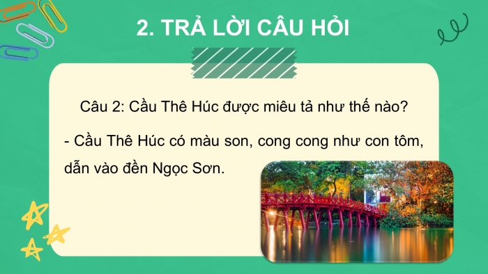 Giáo án điện tử Tiếng Việt 2 kết nối Bài 29: Hồ Gươm