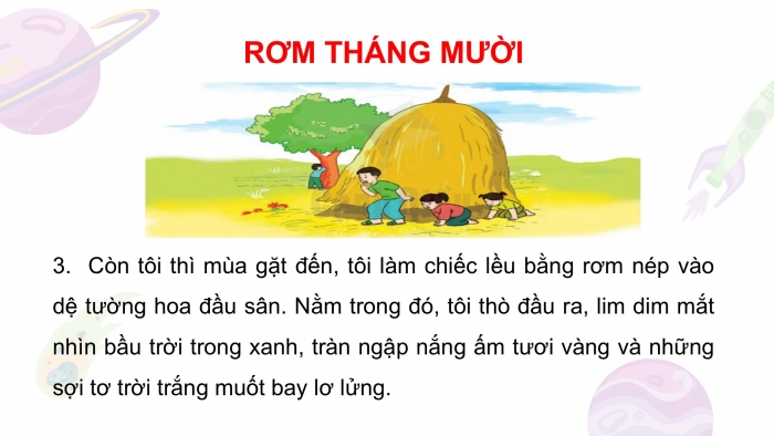 Giáo án điện tử Tiếng Việt 2 cánh diều Bài 30: Rơm tháng Mười