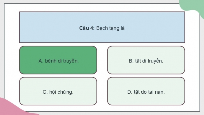 Giáo án điện tử KHTN 9 cánh diều - Phân môn Sinh học Bài tập (Chủ đề 11)