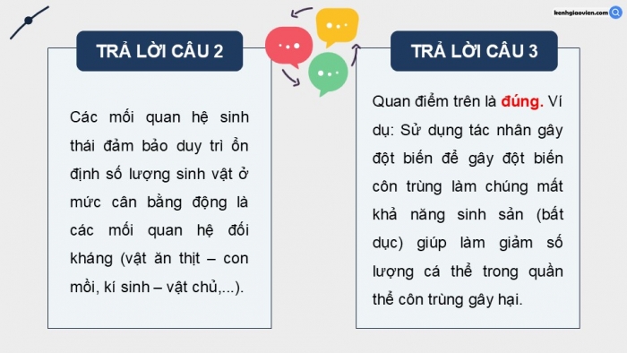 Giáo án điện tử chuyên đề Sinh học 12 chân trời Bài 6: Cơ sở khoa học và các biện pháp kiểm soát sinh học