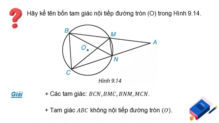 Giáo án điện tử Toán 9 kết nối Bài 28: Đường tròn ngoại tiếp và đường tròn nội tiếp của một tam giác