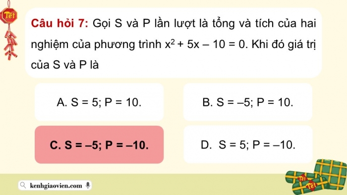 Giáo án điện tử Toán 9 chân trời Bài tập cuối chương 6