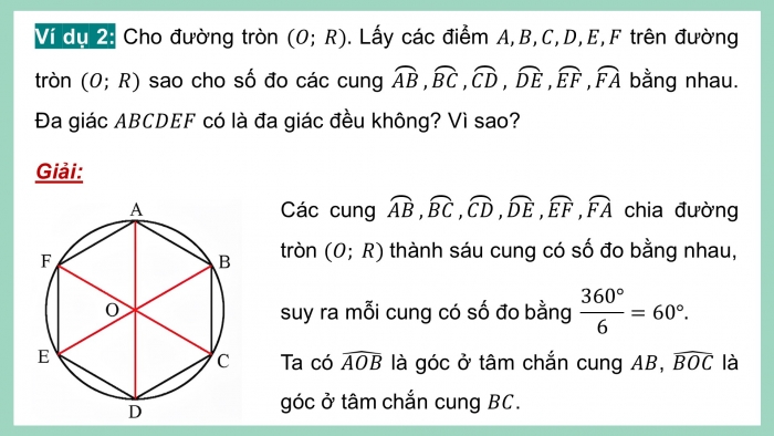 Giáo án điện tử Toán 9 chân trời Bài 3: Đa giác đều và phép quay