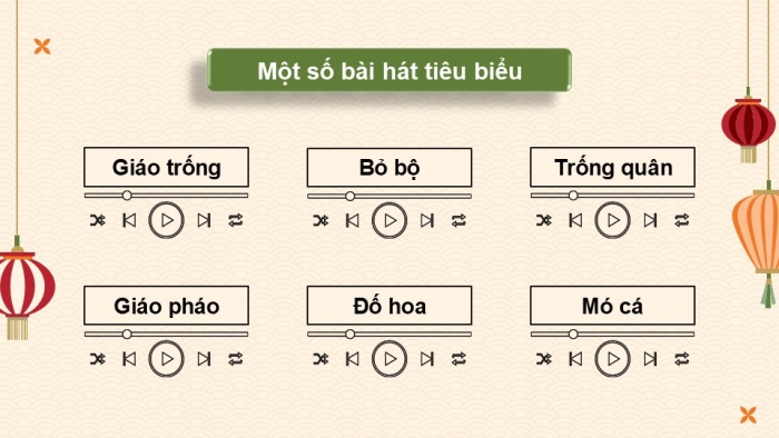 Giáo án điện tử Âm nhạc 9 chân trời Bài 16: Thường thức âm nhạc Một số di sản văn hoá phi vật thể, Nghe nhạc Mó cá (Hát xoan Phú Thọ)