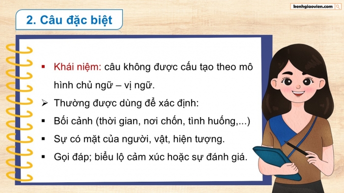 Giáo án điện tử Ngữ văn 9 cánh diều Bài 8: Câu rút gọn và câu đặc biệt