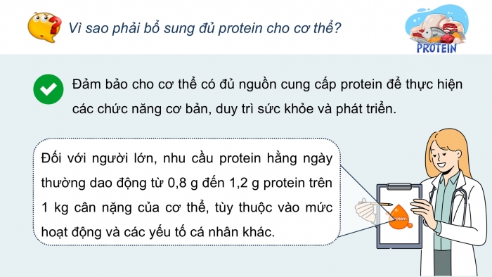 Giáo án điện tử KHTN 9 chân trời - Phân môn Hoá học Bài 29: Protein