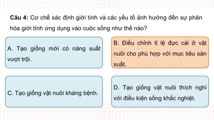 Giáo án điện tử KHTN 9 kết nối - Phân môn Sinh học Bài Ôn tập giữa học kì 2