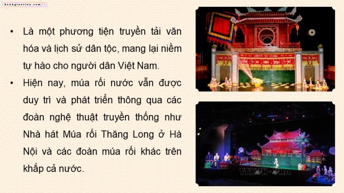 Giáo án điện tử Mĩ thuật 9 kết nối Bài 12: Tạo hình nhân vật múa rối nước