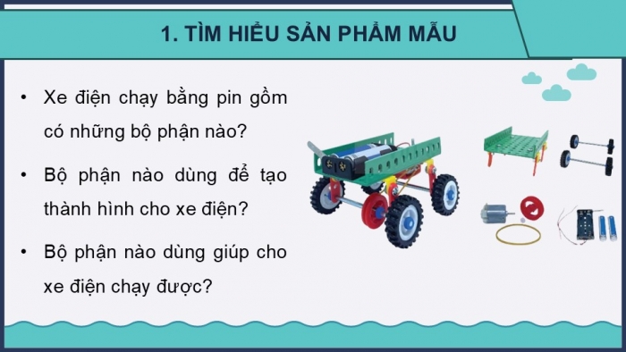 Giáo án điện tử Công nghệ 5 kết nối Bài 7: Lắp ráp mô hình xe điện chạy bằng pin