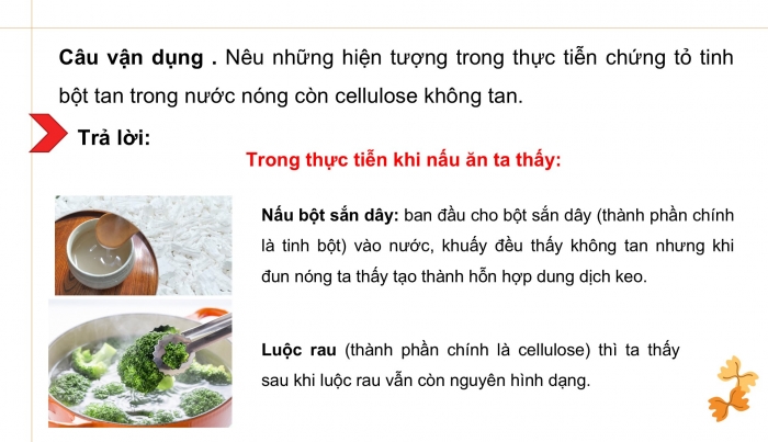 Giáo án điện tử KHTN 9 cánh diều - Phân môn Hoá học Bài 27: Tinh bột và cellulose