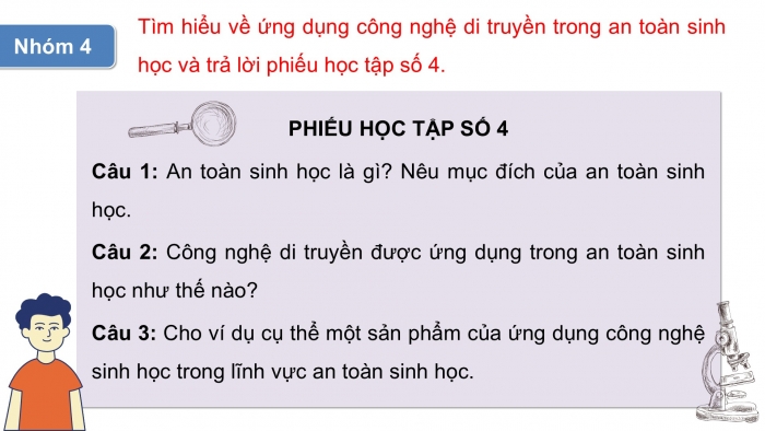 Giáo án điện tử KHTN 9 cánh diều - Phân môn Sinh học Bài 41: Ứng dụng công nghệ di truyền vào đời sống