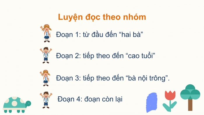 Giáo án điện tử Tiếng Việt 2 chân trời Bài 3: Đọc Bà nội, bà ngoại