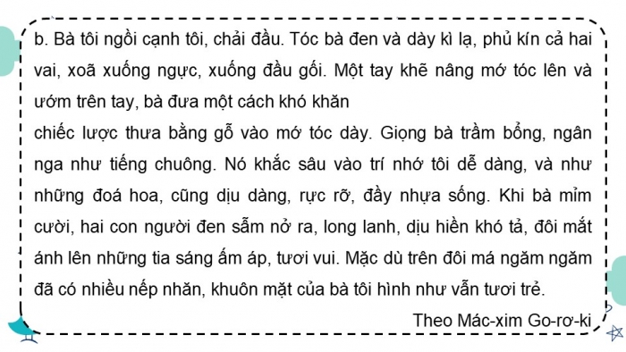 Giáo án điện tử Tiếng Việt 5 chân trời Bài 5: Viết đoạn văn cho bài văn tả người