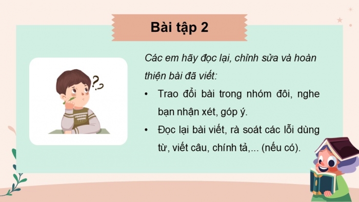 Giáo án điện tử Tiếng Việt 5 chân trời Bài 7: Viết bài văn tả người (Bài viết số 1)