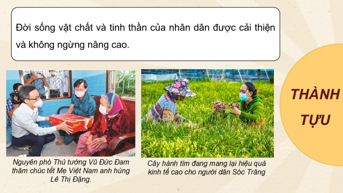 Giáo án điện tử Lịch sử 12 kết nối Bài 11: Thành tựu cơ bản và bài học của công cuộc Đổi mới ở Việt Nam từ năm 1986 đến nay (P2)