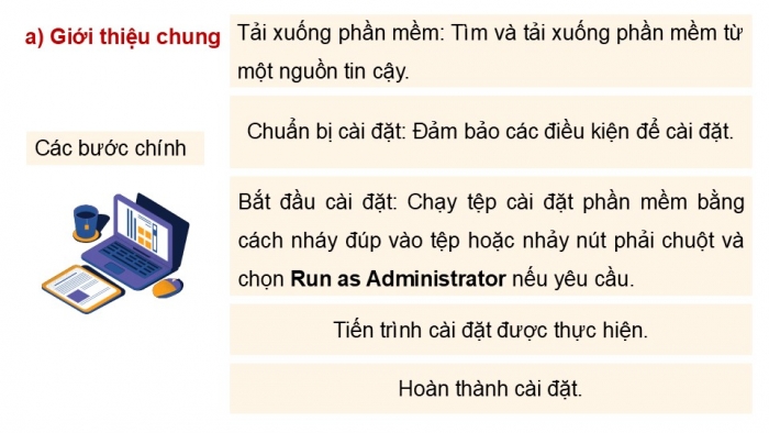 Giáo án điện tử chuyên đề Tin học ứng dụng 12 kết nối Bài 6: Cài đặt và gỡ bỏ phần mềm