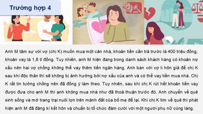 Giáo án điện tử Kinh tế pháp luật 12 kết nối Bài 10: Quyền và nghĩa vụ của công dân trong hôn nhân và gia đình