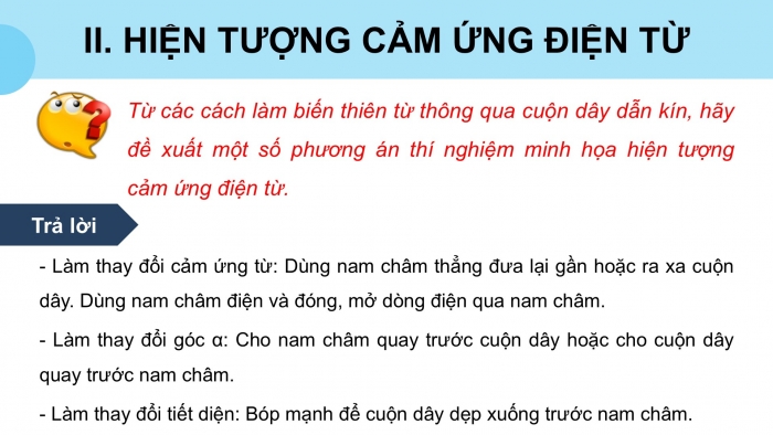 Giáo án điện tử Vật lí 12 kết nối Bài 16: Từ thông. Hiện tượng cảm ứng điện từ