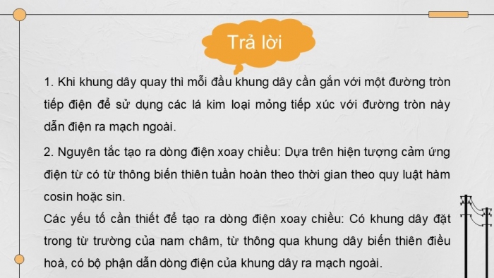 Giáo án điện tử Vật lí 12 kết nối Bài 17: Máy phát điện xoay chiều