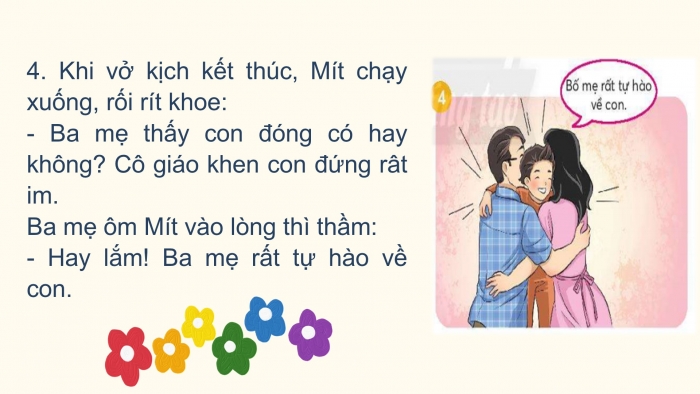 Giáo án điện tử Tiếng Việt 2 chân trời Ôn tập giữa học kì I - Ôn tập 3 (Tiết 2) Vai diễn của Mít