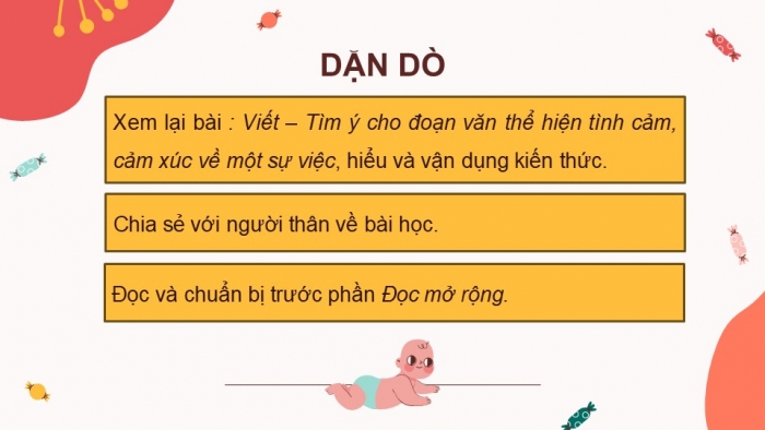 Giáo án điện tử Tiếng Việt 5 kết nối Bài 10: Tìm ý cho đoạn văn thể hiện tình cảm, cảm xúc về một sự việc