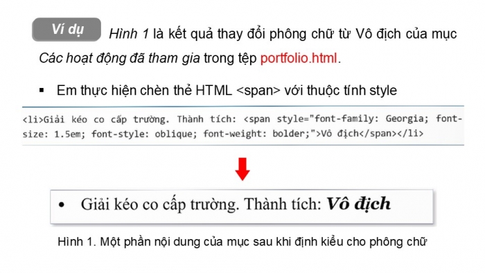 Giáo án điện tử Khoa học máy tính 12 chân trời Bài F8: Một số thuộc tính cơ bản của CSS