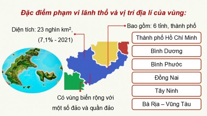 Giáo án điện tử Địa lí 9 kết nối Bài 18: Vùng Đông Nam Bộ