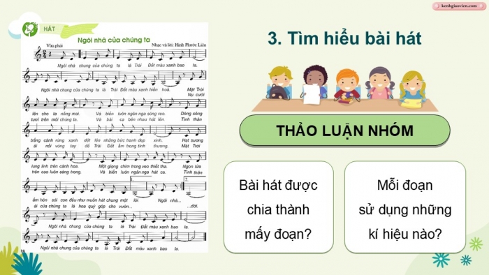 Giáo án điện tử Âm nhạc 9 kết nối Tiết 19: Hát Bài hát Ngôi nhà của chúng ta, Nghe nhạc Tác phẩm Mùa xuân