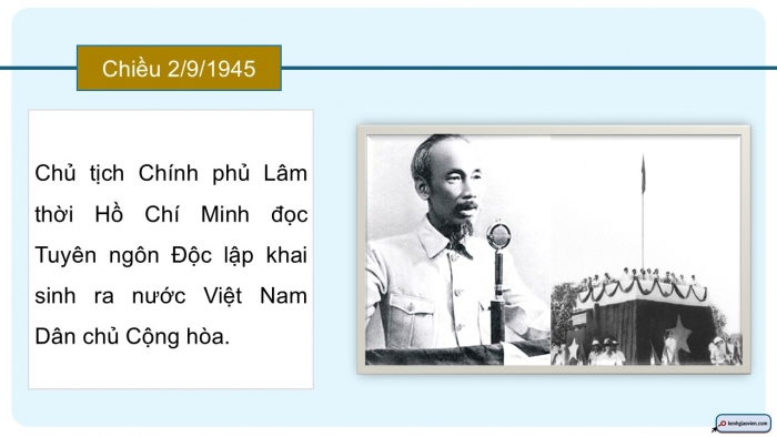 Giáo án điện tử Ngữ văn 12 kết nối Bài 6: Tuyên ngôn Độc lập (Hồ Chí Minh)