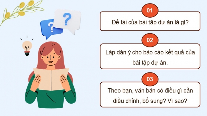 Giáo án điện tử Ngữ văn 12 kết nối Bài 6: Viết báo cáo kết quả của bài tập dự án