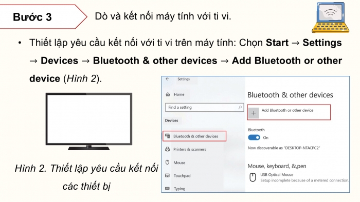 Giáo án điện tử Tin học ứng dụng 12 cánh diều Bài 1: Thực hành kết nối máy tính với ti vi thông minh