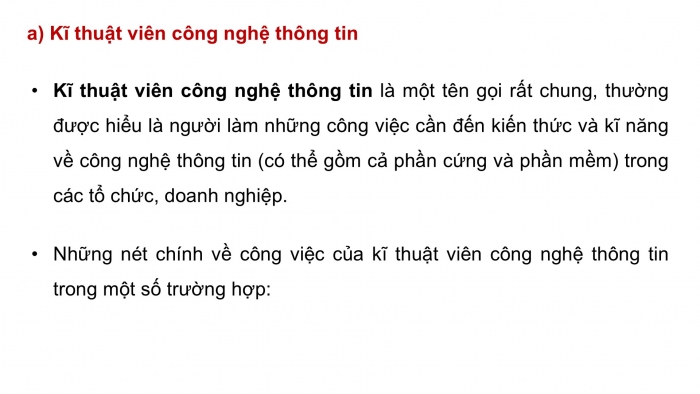 Giáo án điện tử Khoa học máy tính 12 cánh diều Bài 1: Giới thiệu nhóm nghề Dịch vụ và Quản trị trong ngành Công nghệ thông tin